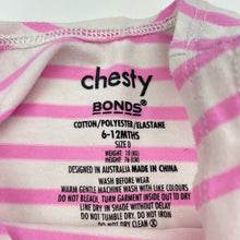 Load image into Gallery viewer, Girls Bonds, stretchy chesty singlet top, FUC, size 0,  