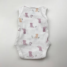 Load image into Gallery viewer, Girls Anko, cotton singletsuit / romper, cats, EUC, size 00000,  