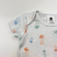 Load image into Gallery viewer, Unisex Dymples, cotton bodysuit / romper, jellyfish, GUC, size 0000,  