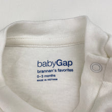 Load image into Gallery viewer, Unisex GAP, embroidered cotton bodysuit / romper, EUC, size 000,  