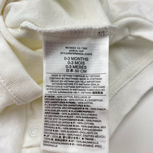 Load image into Gallery viewer, Unisex GAP, embroidered cotton bodysuit / romper, EUC, size 000,  