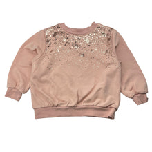 Load image into Gallery viewer, Girls H&amp;M, pink sweater / jumper, gold sequins, FUC, size 4,  