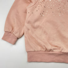 Load image into Gallery viewer, Girls H&amp;M, pink sweater / jumper, gold sequins, FUC, size 4,  
