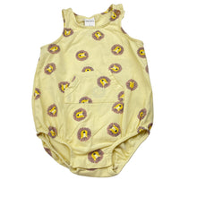 Load image into Gallery viewer, Unisex Baby Berry, stretchy summer romper, lions, FUC, size 1,  
