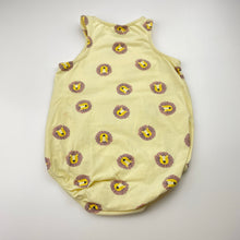 Load image into Gallery viewer, Unisex Baby Berry, stretchy summer romper, lions, FUC, size 1,  