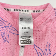 Load image into Gallery viewer, Girls Bonds, WONDERCOOL zip wondersuit / zippy / romper, EUC, size 000,  