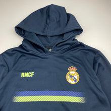 Load image into Gallery viewer, Boys REAL MADRID FC, fleece lined hoodie sweater, Sz: S, armpit to armpit: 42cm, shoulder to cuff: 42.5cm, EUC, size 6-8,  
