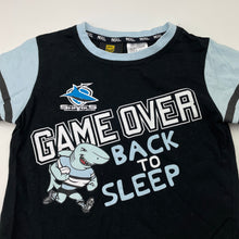 Load image into Gallery viewer, Unisex NRL Supporter, Cronulla Sharks cotton pyjama top, FUC, size 3,  