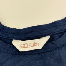 Load image into Gallery viewer, Girls Milkshake, navy cotton long sleeve top, no size, armpit to armpit: 26cm, shoulder to cuff: 33cm, EUC, size 3,  