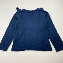 Load image into Gallery viewer, Girls Milkshake, navy cotton long sleeve top, no size, armpit to armpit: 26cm, shoulder to cuff: 33cm, EUC, size 3,  