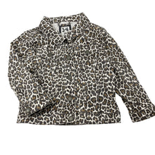 Load image into Gallery viewer, Girls Cotton On, leopard print stretch denim jacket, FUC, size 3-4,  
