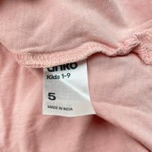 Load image into Gallery viewer, Girls Anko, pink cotton tee / top, unicorn, GUC, size 5,  