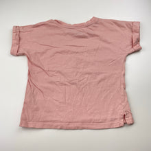 Load image into Gallery viewer, Girls Anko, pink cotton tee / top, unicorn, GUC, size 5,  