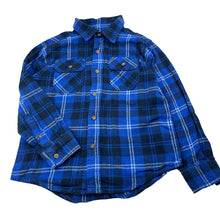 Load image into Gallery viewer, Boys Faded Glory, flannel cotton long sleeve shirt, EUC, size 6-7,  