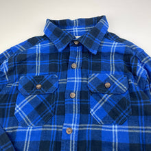 Load image into Gallery viewer, Boys Faded Glory, flannel cotton long sleeve shirt, EUC, size 6-7,  