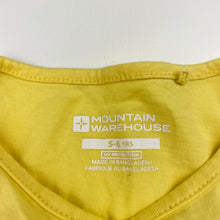 Load image into Gallery viewer, Girls MOUNTAIN WAREHOUSE, yellow cotton tee / top, donkey, GUC, size 5-6,  