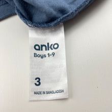 Load image into Gallery viewer, Boys Anko, cotton tee / top, GUC, size 3,  