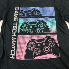 Load image into Gallery viewer, Boys KID, black cotton tee / top, gaming, GUC, size 14,  