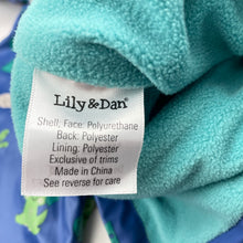 Load image into Gallery viewer, Unisex Lily &amp; Dan, fleece lined waterproof jacket, mark back left sleeve, FUC, size 5,  