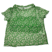 Load image into Gallery viewer, Girls Zara, dual layer mesh floral top, cotton inner, EUC, size 10,  