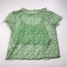 Load image into Gallery viewer, Girls Zara, dual layer mesh floral top, cotton inner, EUC, size 10,  