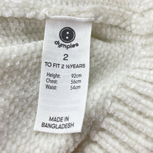 Load image into Gallery viewer, Girls Dymples, soft feel chenille knit sweater / jumper, EUC, size 2,  