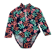 Load image into Gallery viewer, Girls Anko, long sleeve swim one-piece, GUC, size 2,  