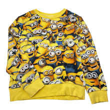 Load image into Gallery viewer, Unisex H&amp;M, Minions fleece lined cotton sweater / jumper, GUC, size 9-10,  