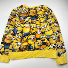 Load image into Gallery viewer, Unisex H&amp;M, Minions fleece lined cotton sweater / jumper, GUC, size 9-10,  