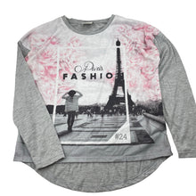 Load image into Gallery viewer, Girls Emerson, lightweight long sleeve top, Paris, EUC, size 12,  