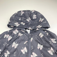 Load image into Gallery viewer, Girls H&amp;T, fleece lined spray jacket / coat, EUC, size 5,  