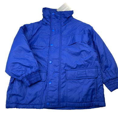 Unisex GOLDEN LEAF, blue fleece lined jacket / coat, NEW, size 5,  