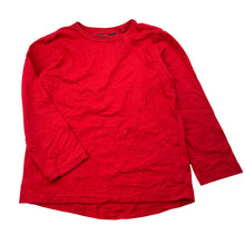 Load image into Gallery viewer, Boys Next, red cotton long sleeve tee / top, GUC, size 4-5,  