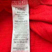 Load image into Gallery viewer, Boys Next, red cotton long sleeve tee / top, GUC, size 4-5,  