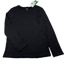 Load image into Gallery viewer, Girls H&amp;M, black organic cotton long sleeve tee / top, NEW, size 9-10,  