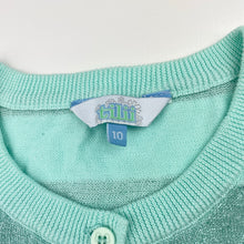 Load image into Gallery viewer, Girls Tilii, lightweight knit cardigan, light marks back hem &amp; right sleeve, FUC, size 10,  