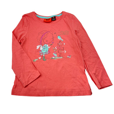 Girls Fun Spirit, cotton long sleeve tee / top, EUC, size 4,  