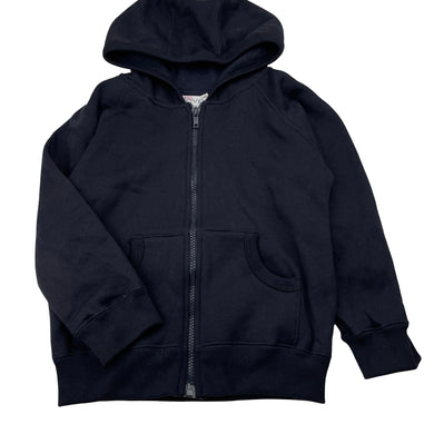 Unisex Holly Loves Finn, navy fleece lined zip hoodie sweater, EUC, size 6,  