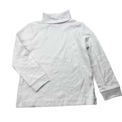 Unisex Target, white cotton skivvy / roll neck top, EUC, size 3,  