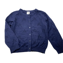 Load image into Gallery viewer, Girls Target, navy knitted cotton cardigan, stars, EUC, size 4,  