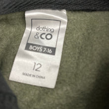 Load image into Gallery viewer, Boys Clothing &amp; Co, fleece lined zip hoodie sweater, EUC, size 12,  