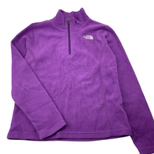 Load image into Gallery viewer, Girls THE NORTH FACE, purple fleece lightweight sweater / jumper, GUC, size 10-12,  