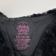 Load image into Gallery viewer, Girls Faded Glory, lined faux fur vest (open style, no fastening), EUC, size 10-12,  