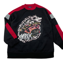 Load image into Gallery viewer, Boys NOW, vintage fleece lined sweater / jumper, MOTOR X, EUC, size 8,  