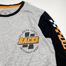 Load image into Gallery viewer, Boys Urban Supply, long sleeve tee / top, racer, EUC, size 12,  