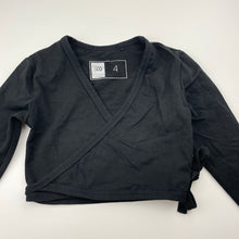 Load image into Gallery viewer, Girls Active &amp; Co, stretchy ballet / dance wrap top, EUC, size 4,  