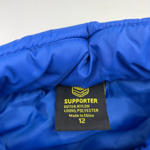 Load image into Gallery viewer, Unisex NRL Supporter, Canterbury Bulldogs puffer vest / jacket, EUC, size 12,  