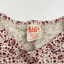 Load image into Gallery viewer, Girls Kid Nature, organic merino wool long sleeve top, small fix left cuff, FUC, size 4,  