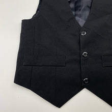 Load image into Gallery viewer, Boys Denis T Fashion, black suit/formal waistcoat/vest, EUC, size 7,  