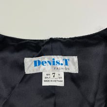 Load image into Gallery viewer, Boys Denis T Fashion, black suit/formal waistcoat/vest, EUC, size 7,  